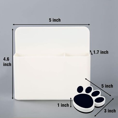 Magnetic Dry Erase Marker Holder, Black Magnetic Marker Holder for Whiteboard with Magnetic Paw Shaped Eraser, Magnetic Marker Holder for Fridge 2 Pack in Saudi Arabia