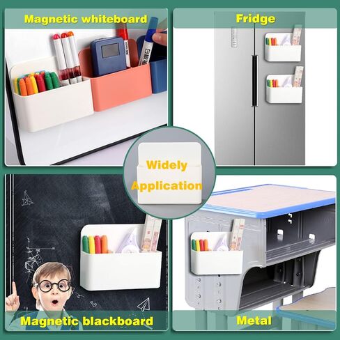 Magnetic Dry Erase Marker Holder, Black Magnetic Marker Holder for Whiteboard with Magnetic Paw Shaped Eraser, Magnetic Marker Holder for Fridge 2 Pack in Saudi Arabia