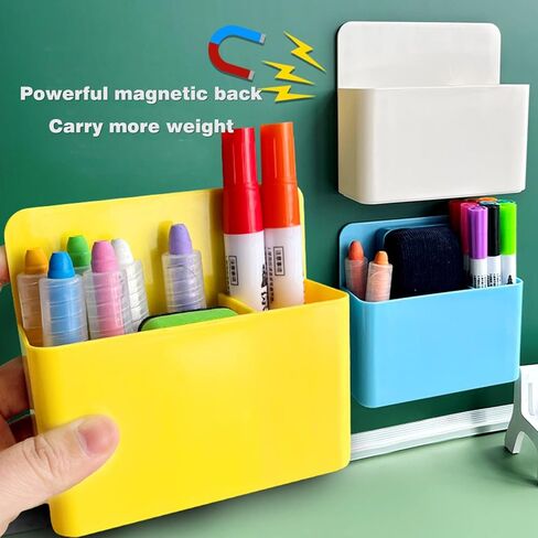 Magnetic Dry Erase Marker Holder, Black Magnetic Marker Holder for Whiteboard with Magnetic Paw Shaped Eraser, Magnetic Marker Holder for Fridge 2 Pack in Saudi Arabia