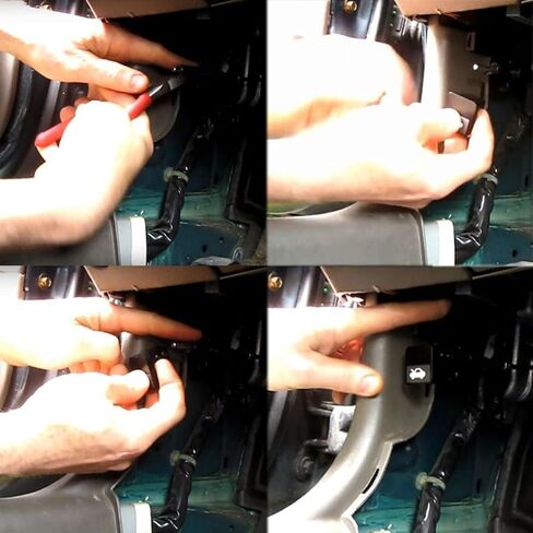 x xotic tech طقم إصلاح كابل مقبض تحرير غطاء محرك السيارة متوافق مع Honda Civic 1996-2011 & CR-V 1997-2006 & Element 2003-2011 & Ridgeline 2006-2014 (ألومنيوم أسود) in Kuwait