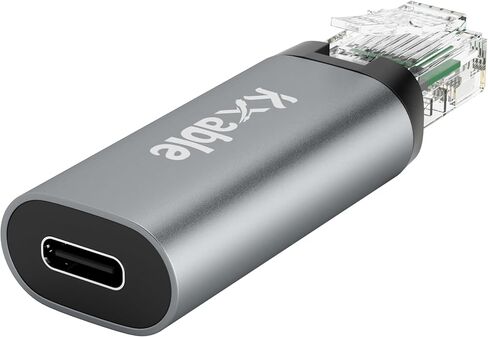 محول USB C إلى إيثرنت، محول ذكر من النوع C إلى RJ45 ذكر، محول USB C إلى شبكة محمول بسرعة 1 جيجابت في الثانية، يدعم كابل USB C إلى C وUSB A إلى C، متوافق مع MacBook Pro وiPad Pro وDell XPS in Saudi Arabia