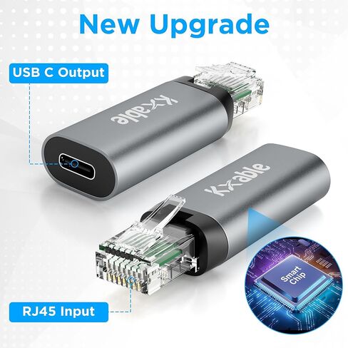 محول USB C إلى إيثرنت، محول ذكر من النوع C إلى RJ45 ذكر، محول USB C إلى شبكة محمول بسرعة 1 جيجابت في الثانية، يدعم كابل USB C إلى C وUSB A إلى C، متوافق مع MacBook Pro وiPad Pro وDell XPS in Saudi Arabia