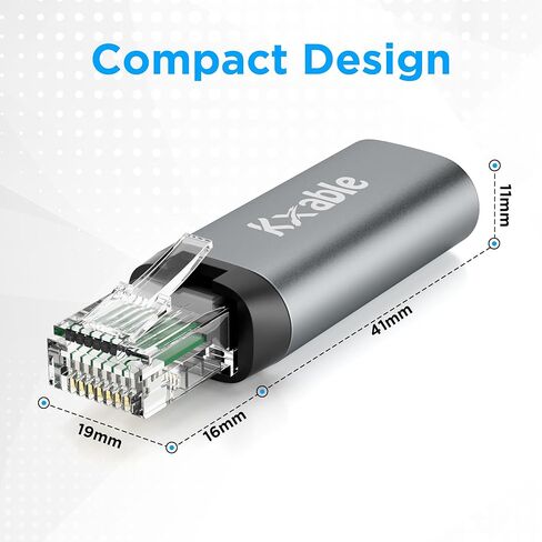 محول USB C إلى إيثرنت، محول ذكر من النوع C إلى RJ45 ذكر، محول USB C إلى شبكة محمول بسرعة 1 جيجابت في الثانية، يدعم كابل USB C إلى C وUSB A إلى C، متوافق مع MacBook Pro وiPad Pro وDell XPS in Saudi Arabia