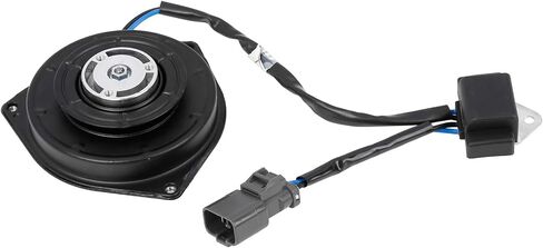 X AUTOHAUX 38616-PWA-J01 38616-R40-A01 A/C Condenser Radiator Cooling Fan Motor for Honda Fit 2007-2008 in Saudi Arabia