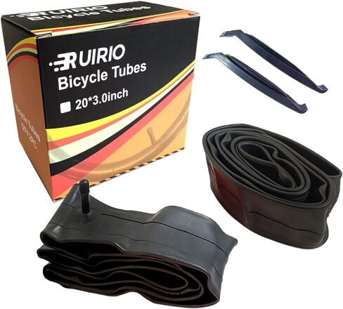 2 Pcs 20x3.0/3.5 Fat Bike Tube with AV 32mm Valve, 2 Tire Levers, Premium Butyl Rubber Tubes,20x3.0 Cycling Tire Tube Suits for 20x3.0 20x3.20 20x3.30 20x3.50 Fat Bike/Electric Bikes in Saudi Arabia