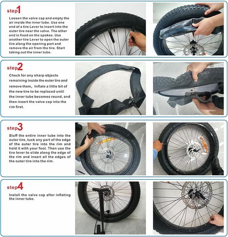 2 Pcs 20x3.0/3.5 Fat Bike Tube with AV 32mm Valve, 2 Tire Levers, Premium Butyl Rubber Tubes,20x3.0 Cycling Tire Tube Suits for 20x3.0 20x3.20 20x3.30 20x3.50 Fat Bike/Electric Bikes in Saudi Arabia