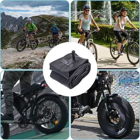 2 Pcs 20x3.0/3.5 Fat Bike Tube with AV 32mm Valve, 2 Tire Levers, Premium Butyl Rubber Tubes,20x3.0 Cycling Tire Tube Suits for 20x3.0 20x3.20 20x3.30 20x3.50 Fat Bike/Electric Bikes in Saudi Arabia