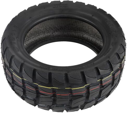 90/55-6، 10 × 3.0 10 بوصة أوسع وأكثر سمكًا من المطاط للطرق الوعرة المقاوم للانفجار، استبدال الإطارات بدون أنبوب لأجزاء عجلة سكوتر الركل الكهربائية 80/65-6 (2) in Kuwait