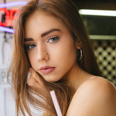 Jstyle 12 قطعة 20 جرام حلقات أنف متدلية للنساء من الفولاذ الجراحي على شكل حرف L حلقات أنف للنساء تشيكوسلوفاكيا قلب ثعبان زهرة متدلية ثقب الأنف مجوهرات in Kuwait