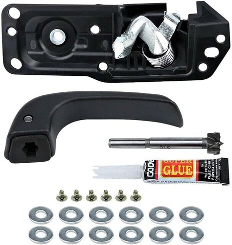 Lelecar 20833606 مقبض الباب الداخلي الجانبي للسائق لسيارة Chevy Silverado/GMC Sierra 1500 2500 3500 2007-2013 Tahoe/Yukon 2007-2014 Escalade 2007-2011 يستبدل 20871488 80374 in Saudi Arabia