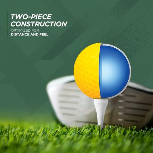 White Golf Balls - Super Soft Long Distance Golf Balls - Ionomer Soft Core Classic White Golf Balls with Less Spin and Increased Speed Helps Improve Your Game in Saudi Arabia
