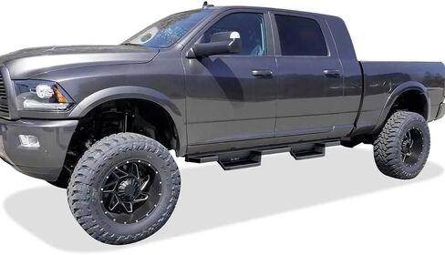 APS Stainless Steel Pocket Steps Running Boards Side Bars Compatible with Dodge Ram 2500 3500 2010-2024 Mega Cab in Kuwait