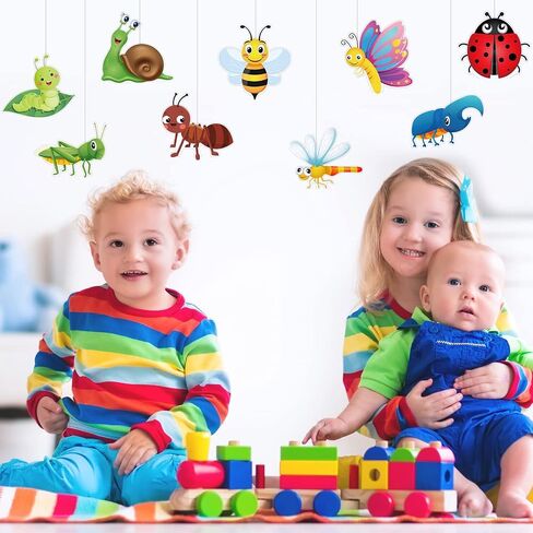 45 Pcs Bugs Bulletin Board Cutouts Insect Bug Mini Accents Card Theme Summer Classroom Decoration Butterfly Bee for Early Childhood Teacher Student School Party Supplies in Saudi Arabia