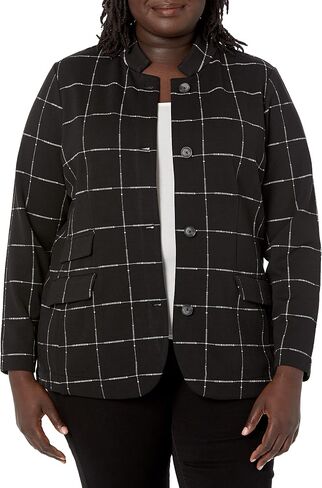 NIC+ZOE Women's Etched Plaid Jacket in Saudi Arabia