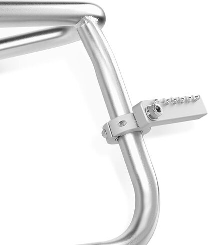 GUAIMI Motorcycle Highway Pegs Adjustable Foot Peg Universal Fit Motorcycle with 22mm 25mm 28mm Engine Guard/Crash Bar for 1990-Newer Harley Sportster Touring Softail Dyna CVO Electra Glide (Silver) in Saudi Arabia