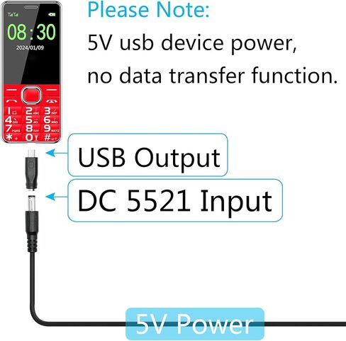 DC 5.5mm x 2.1mm to Mini USB Adapter, 5V DC 5521 Female to Mini USB Male Plug Convert Connector Power (4Pcs) in Saudi Arabia