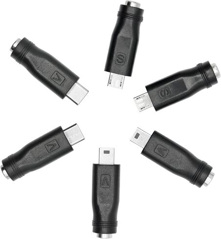 DC 5.5mm x 2.1mm to Mini USB Adapter, 5V DC 5521 Female to Mini USB Male Plug Convert Connector Power (4Pcs) in Saudi Arabia
