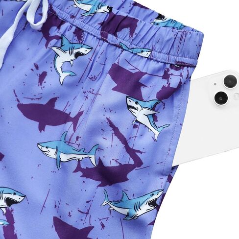 Boys Quick Dry Swim Trunks with Compression Liner 2 in 1 Beach Stretch Swim Shorts in Saudi Arabia