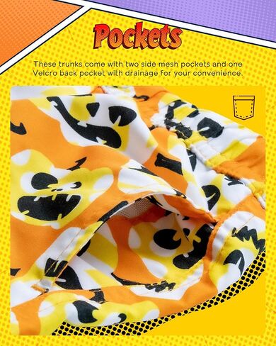 Maamgic بنين سروال سباحة طفل سروال سباحة قصير الأولاد الصغار ثوب السباحة ملابس السباحة طفل صبي ملابس السباحة هالوين اليقطين 4T in Kuwait