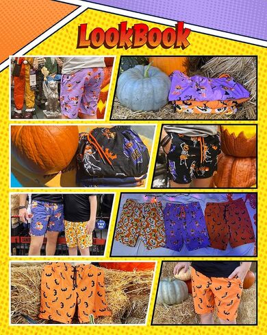 Maamgic بنين سروال سباحة طفل سروال سباحة قصير الأولاد الصغار ثوب السباحة ملابس السباحة طفل صبي ملابس السباحة هالوين اليقطين 4T in Kuwait