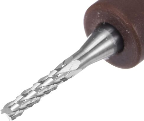 HARFINGTON 10pcs End Mill Bits 2mm Solid Carbide CNC Router Bits Engraving Cutter Tools for PCB Circuit Board Milling Machine Wood Carving, 1/8" Straight Shank in Saudi Arabia