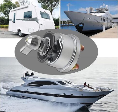 مفتاح فصل البطارية عالي التيار، 200 أمبير 12-48 فولت، مفتاح قاتل لعزل الطاقة مع لوحة وجه للمركبة والسفن ومفتاح عزل البطارية P-032 in Kuwait