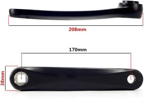 أذرع كرنك Bibike eBike 170 مم كرنك بفتحة مربعة للدراجات الكهربائية بمحرك متوسط ​​السائق in Kuwait