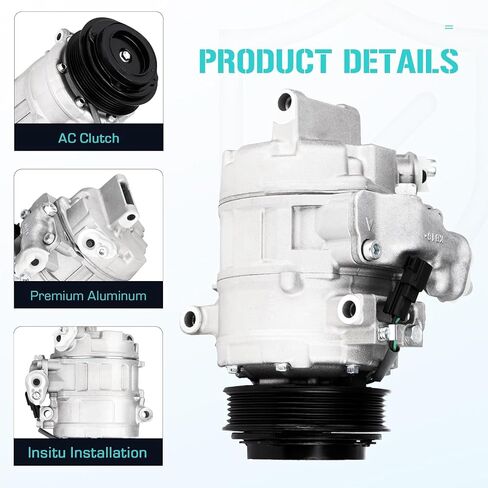 ضاغط تيار متردد يناسب Ford Explorer 3.5L 2011-2019 (ضاغط صمام التحكم اليدوي)، أداة اعتراض الشرطة 3.7L 2013-2015، 2877291، 2877322 in Saudi Arabia