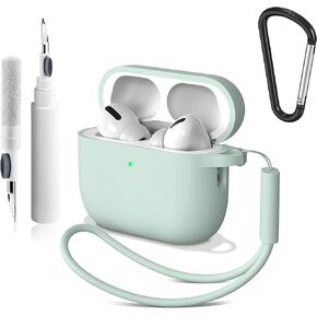 Vanjua for AirPods Pro 3 Case 2025, Soft Silicone Protective Cover for Apple AirPods Pro 3rd Generation Cases with Keychain Cleaner Kit, AirPod Pro 3 Case for Women Men (Navy Blue) in Kuwait