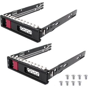 2-Pcs Hard Drive Bracket 774026-001 797520-001 797519-001 SSD Bracket 3.5'' Hard Drive Caddy Compatible for HP ProLiant ML110 ML350 DL325 ML30 DL20 G10 Gen10 Series Servers in Kuwait
