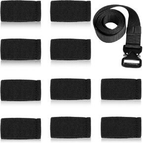 10 Pcs Backpack Strap Keeper, Elastic Belt Keepers, Webbing Belt Loop Organizer Strap Holder for 1.5" Wide Belts in Saudi Arabia