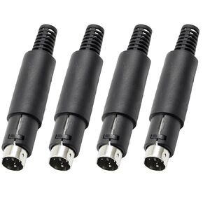 4PCS S-Video 3 Pin DIN Male Socket Mini DIN Connector in Saudi Arabia