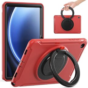 حافظة كمبيوتر لوحي مضادة للاصفرار متوافقة مع جهاز Samsung Galaxy Tab A9+/A9 Plus مقاس 11 بوصة (موديل 2024) (SM-X210/X216/X218)، حافظة حماية لكامل الجسم، حافظة حماية هجينة متينة، P in Kuwait