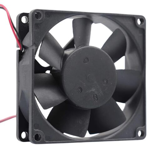 D80BH-12 12V 0.30A 80MM Fan - 8CM 8025 2-Wire Cooling Fan, Black in Kuwait