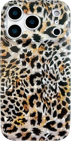 حافظة Qokey لهاتف iPhone 17 Pro Max 6.9 بوصة - تصميم زهري لامع مقاوم للخدش، هيكل شفاف مضاد للأصفر، حماية ضد الصدمات من الدرجة العسكرية، غطاء نحيف خفيف الوزن ناعم الملمس، زهرة وردية in Kuwait