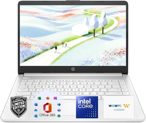HP Ultrabook Laptop with Copilot AI & Office 365 • Intel High Performance CPU • 8GB RAM • 1.3TB Storage (320GB SSD and 1TB OneDrive) • Windows 11 w/o Earbuds in Kuwait