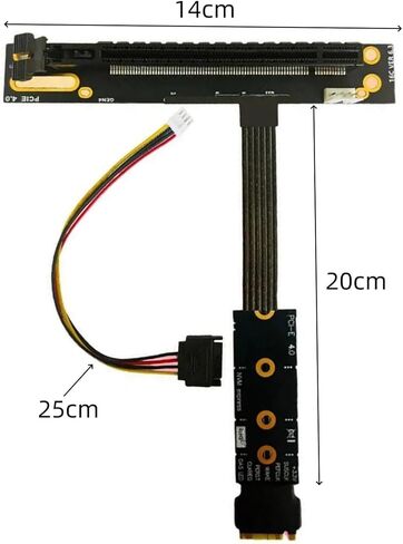 M.2 to PCIe x16 Graphics Card Adapter Cable for M2 NVME GEN4 to PCI-e 4.0 X4 CPU in Kuwait