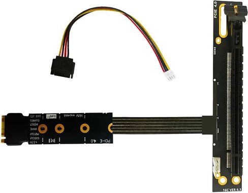 M.2 to PCIe x16 Graphics Card Adapter Cable for M2 NVME GEN4 to PCI-e 4.0 X4 CPU in Kuwait