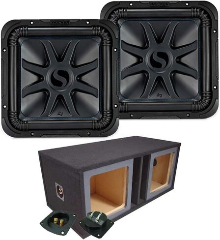 محملة Dual Kicker 44L7S154 سيارة الصوت Solo-Baric 15 "صندوق مضخم الصوت الفرعي (متجدد) in Kuwait