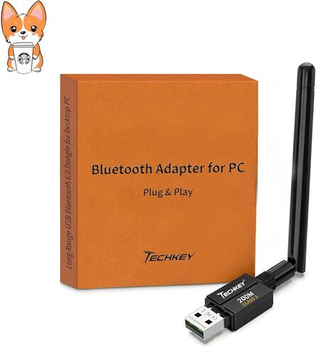محول USB Bluetooth 6.0 لأجهزة الكمبيوتر المكتبية: قم بتوصيل وتشغيل دونجل لاسلكي طويل المدى 600 قدم V 1.7 مع هوائي 5dBi لأجهزة الكمبيوتر المحمول Windows 11/10/8.1 زوج من سماعات الرأس/سماعة الرأس/مكبر الصوت/الماوس/لوحة المفاتيح/الطابعة in Kuwait