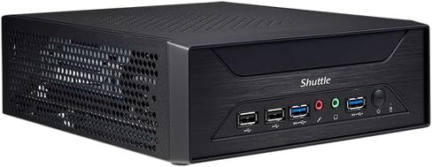 Shuttle XPC Slim XH610G Barebone PC Intel H610 يدعم 65 وات Alder Lake-s LGA1700 CPU بدون ذاكرة وصول عشوائي بدون محرك أقراص ثابتة/محرك أقراص SSD بدون وحدة معالجة مركزية بدون نظام تشغيل (يتضمن حامل Vesa) in Kuwait