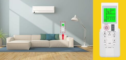 Replacement Remote Control for DAIKIN Air Conditioner FTKF09AXVJU, FTKF12AXVJU, FTKF18AXVJU, FTKF24AXVJU, FTXC09AXVJU, FTXC12AXVJU, FTXC18AXVJU, FTXC24AXVJU, with Backlit, Wall Mounting Bracket in Kuwait
