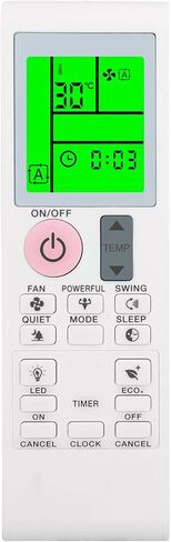 Replacement Remote Control for DAIKIN Air Conditioner FTKF09AXVJU, FTKF12AXVJU, FTKF18AXVJU, FTKF24AXVJU, FTXC09AXVJU, FTXC12AXVJU, FTXC18AXVJU, FTXC24AXVJU, with Backlit, Wall Mounting Bracket in Kuwait