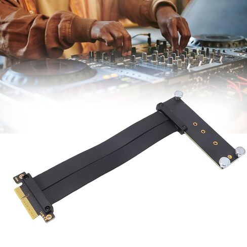 Yunseity PCIe 4.0 X4 Extension Cable, 8GB / s NVMe Adapter Card with Magnetic Fixation, for GPU NIC Expansion Device PCIe 3.0 4.0 Desktop Motherboard in Kuwait