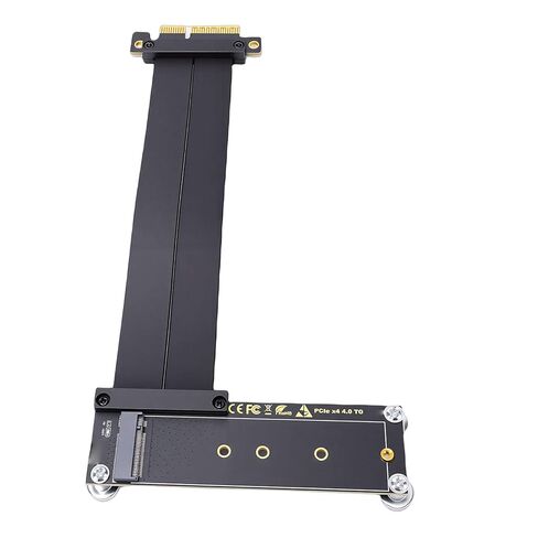 Yunseity PCIe 4.0 X4 Extension Cable, 8GB / s NVMe Adapter Card with Magnetic Fixation, for GPU NIC Expansion Device PCIe 3.0 4.0 Desktop Motherboard in Kuwait