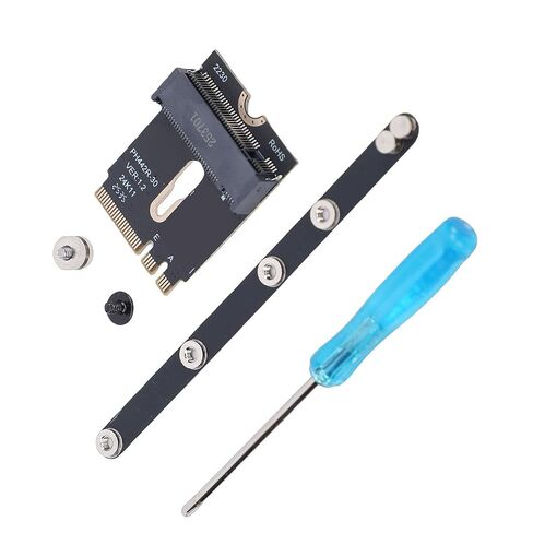 Gugxiom PCIe 4.0 NGFF 2230 A E Key Male to M Key Female، محول تمديد NVME مع قوس للوحة الأم للكمبيوتر المحمول SSD 2280 in Kuwait