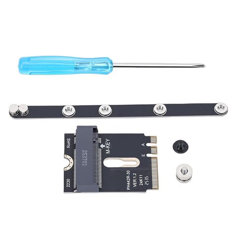 Gugxiom PCIe 4.0 NGFF 2230 A E Key Male to M Key Female، محول تمديد NVME مع قوس للوحة الأم للكمبيوتر المحمول SSD 2280 in Kuwait
