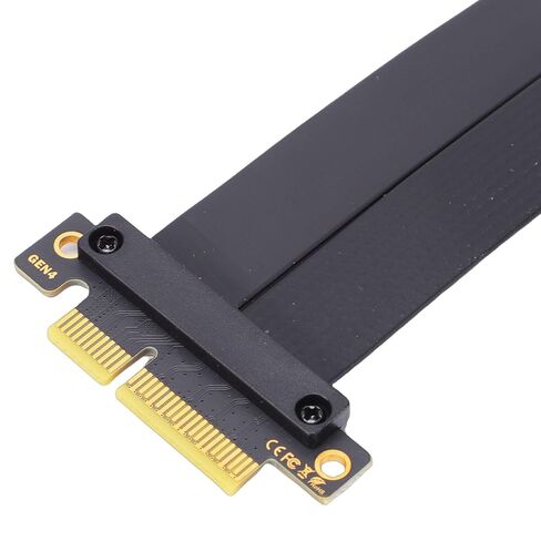 كابل تمديد Gugxiom PCIe 4.0 x4 8 جيجابايت / ثانية 15 سم، بطاقة محول NVMe مغناطيسية، رافعة PCIe لبطاقة الصوت GPU NIC، Gen3 المتوافق مع الإصدارات السابقة لتوسيع سطح المكتب in Kuwait