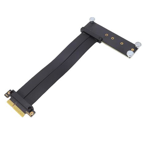 كابل تمديد Gugxiom PCIe 4.0 x4 8 جيجابايت / ثانية 15 سم، بطاقة محول NVMe مغناطيسية، رافعة PCIe لبطاقة الصوت GPU NIC، Gen3 المتوافق مع الإصدارات السابقة لتوسيع سطح المكتب in Kuwait