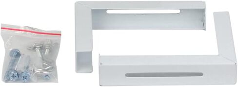 Projector Screen Wall Mount L-Brackets, Adjustable Extension with Hook Universal Projector Screen L-Bracket for Home Projecto-r and Movie Screens Hold up to 44 lbs(Color:White) in Kuwait